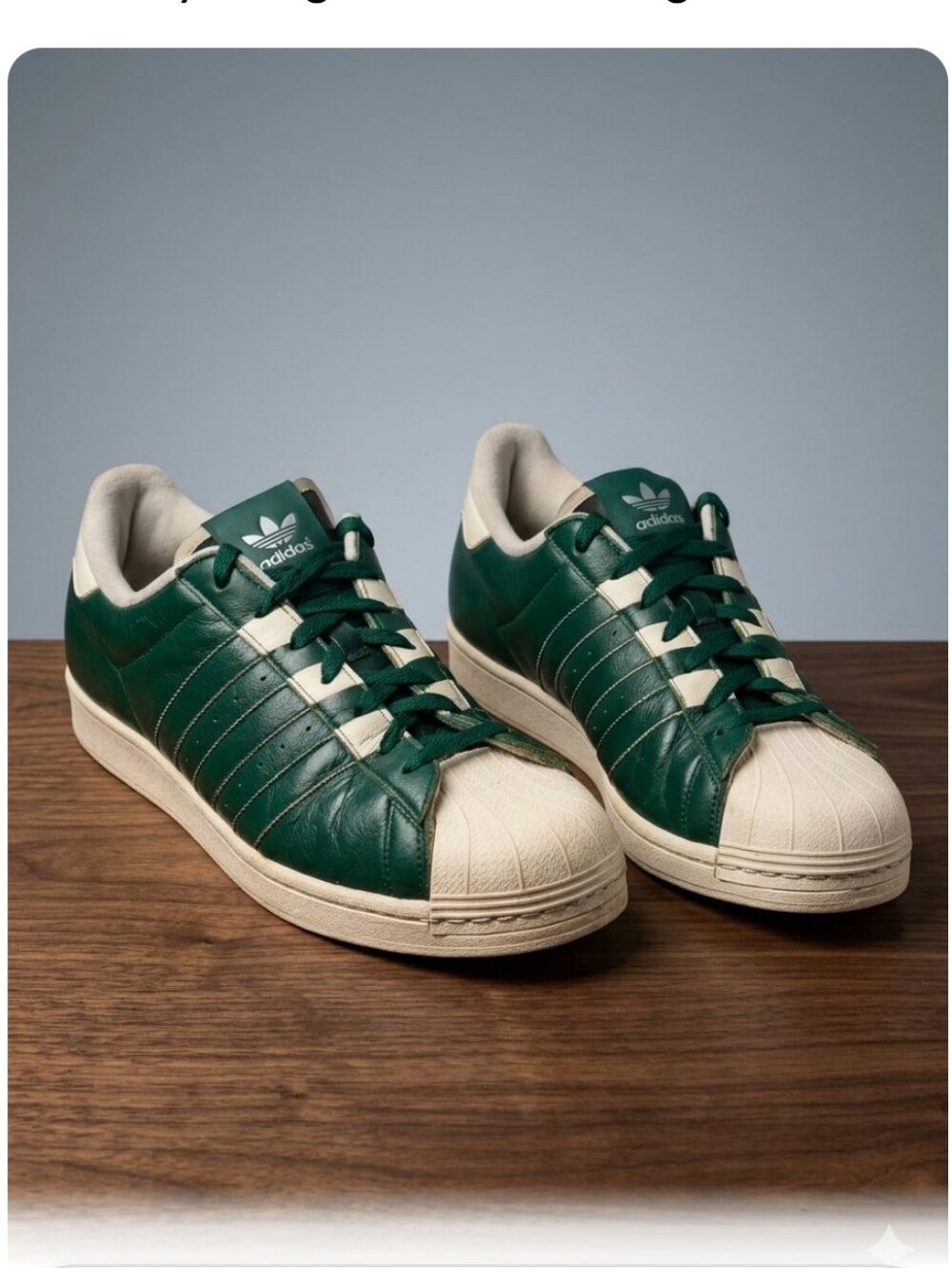 adidas Originals Superstar 'Team Dark Green' Cream GZ4743 Men's Size 11.5